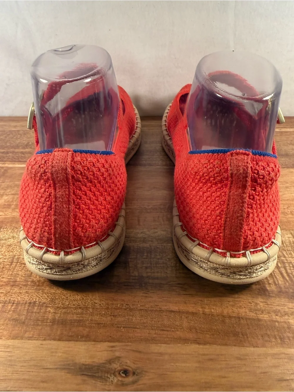 Rothy's Mary Jane Flat with Espadrille Style Sole Red Size 8.5